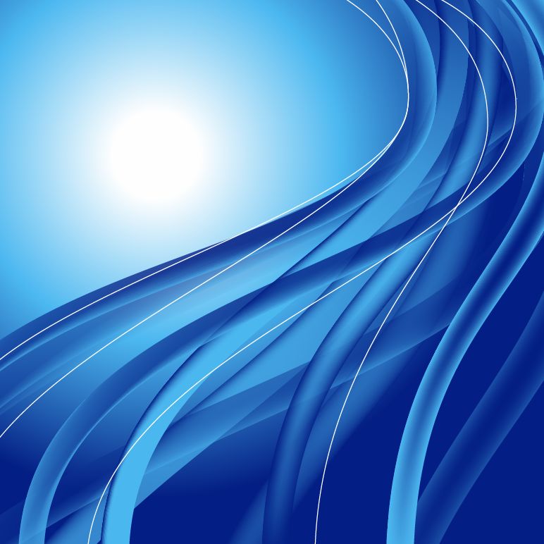 free vector Abstract Blue Waves Vector Illustration